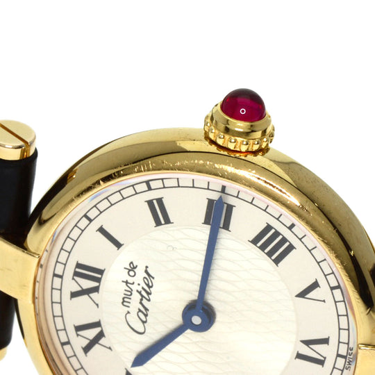 CARTIER Watches Quartz SV gold Mast Vendome VLC LM 150th Anniversary Limited to 1847 pieces Manufacturer Complete Silver dial