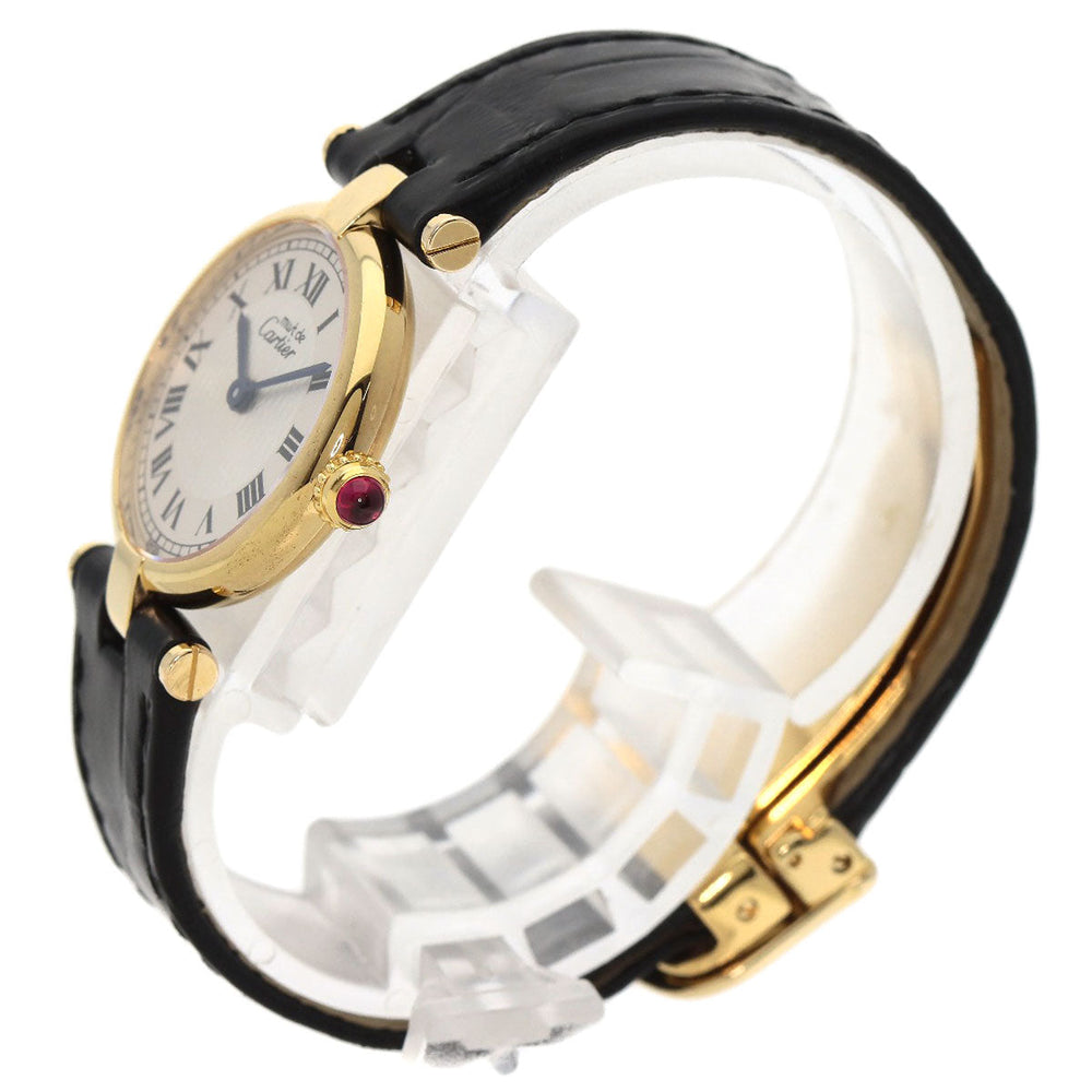 CARTIER Watches Quartz SV gold Mast Vendome VLC LM 150th Anniversary Limited to 1847 pieces Manufacturer Complete Silver dial