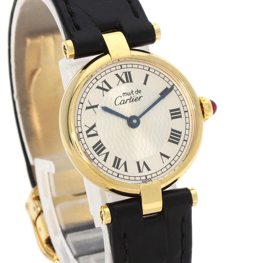 CARTIER Watches Quartz SV gold Mast Vendome VLC LM 150th Anniversary Limited to 1847 pieces Manufacturer Complete Silver dial
