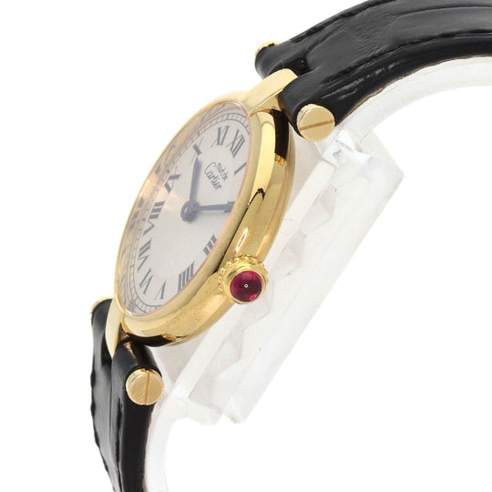 CARTIER Watches Quartz SV gold Mast Vendome VLC LM 150th Anniversary Limited to 1847 pieces Manufacturer Complete Silver dial
