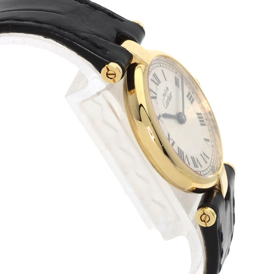 CARTIER Watches Quartz SV gold Mast Vendome VLC LM 150th Anniversary Limited to 1847 pieces Manufacturer Complete Silver dial