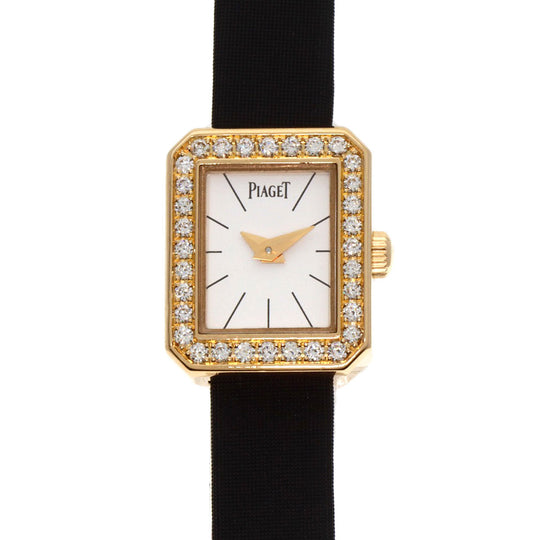 PIAGET Watches Quartz P10691 18K Yellow Gold gold Mini Protocol Bezel Diamond Manufacturer Complete white dial