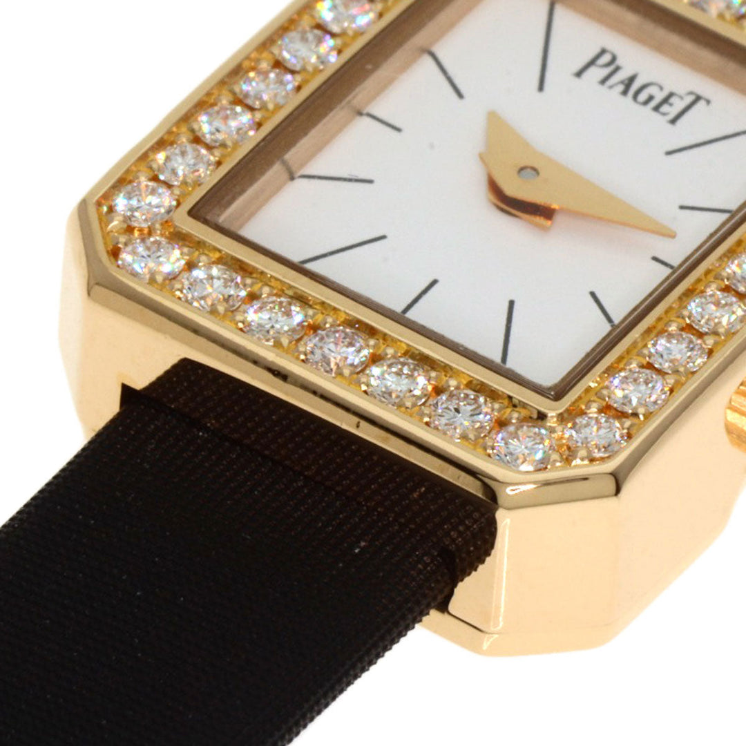 PIAGET Watches Quartz P10691 18K Yellow Gold gold Mini Protocol Bezel Diamond Manufacturer Complete white dial