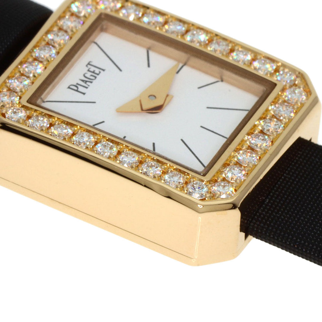 PIAGET Watches Quartz P10691 18K Yellow Gold gold Mini Protocol Bezel Diamond Manufacturer Complete white dial