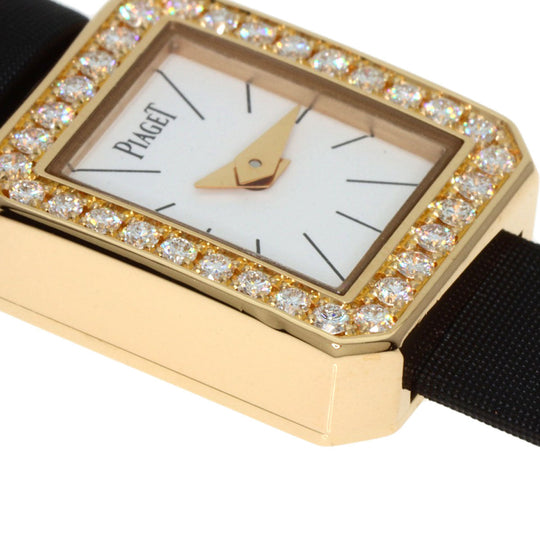 PIAGET Watches Quartz P10691 18K Yellow Gold gold Mini Protocol Bezel Diamond Manufacturer Complete white dial