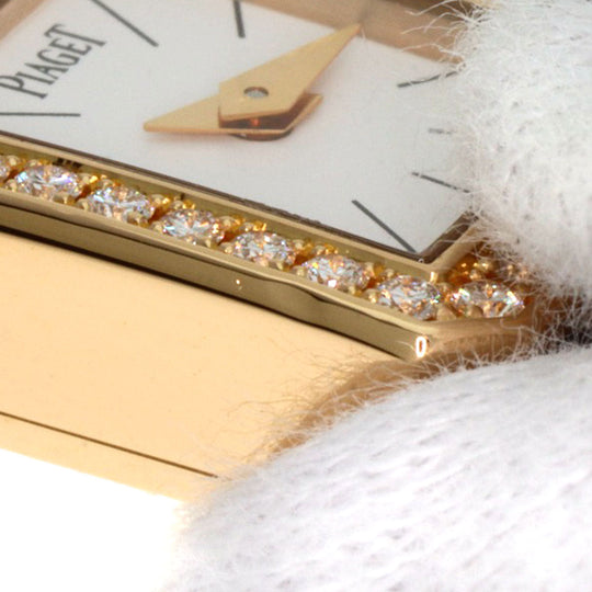 PIAGET Watches Quartz P10691 18K Yellow Gold gold Mini Protocol Bezel Diamond Manufacturer Complete white dial