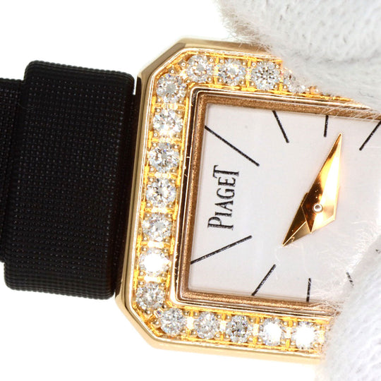 PIAGET Watches Quartz P10691 18K Yellow Gold gold Mini Protocol Bezel Diamond Manufacturer Complete white dial