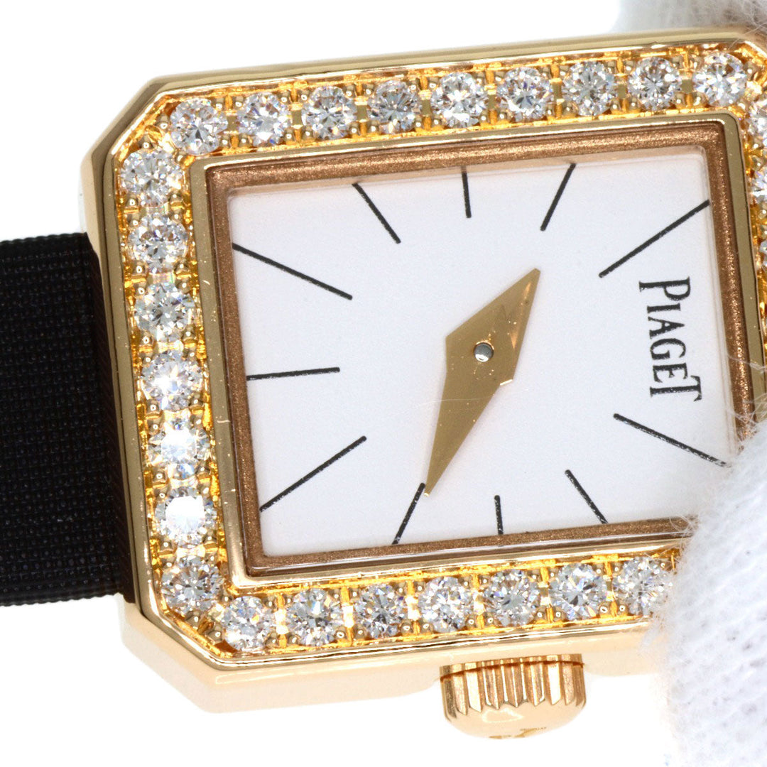 PIAGET Watches Quartz P10691 18K Yellow Gold gold Mini Protocol Bezel Diamond Manufacturer Complete white dial