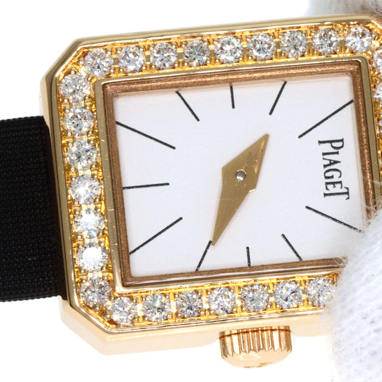 PIAGET Watches Quartz P10691 18K Yellow Gold gold Mini Protocol Bezel Diamond Manufacturer Complete white dial