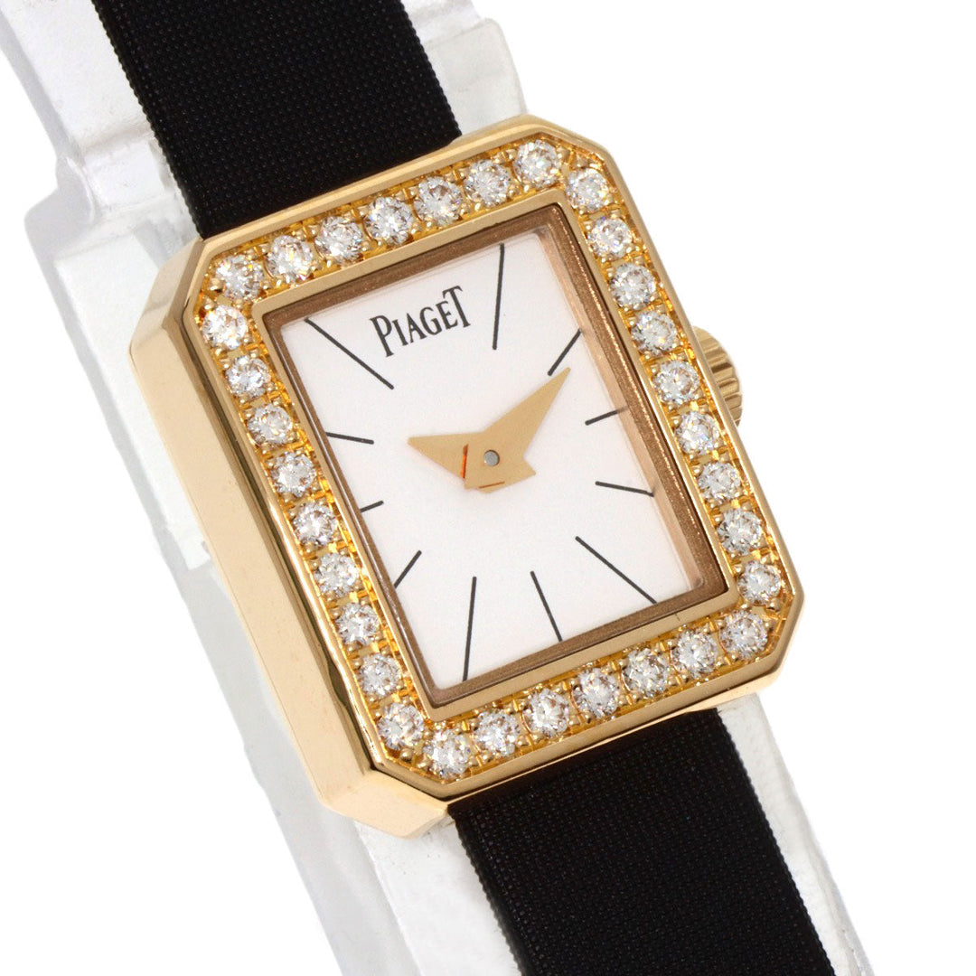 PIAGET Watches Quartz P10691 18K Yellow Gold gold Mini Protocol Bezel Diamond Manufacturer Complete white dial