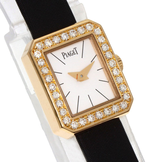 PIAGET Watches Quartz P10691 18K Yellow Gold gold Mini Protocol Bezel Diamond Manufacturer Complete white dial