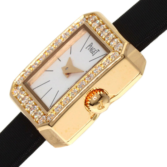 PIAGET Watches Quartz P10691 18K Yellow Gold gold Mini Protocol Bezel Diamond Manufacturer Complete white dial