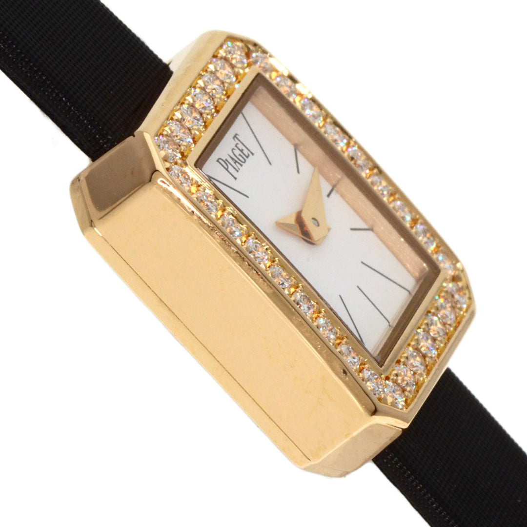 PIAGET Watches Quartz P10691 18K Yellow Gold gold Mini Protocol Bezel Diamond Manufacturer Complete white dial
