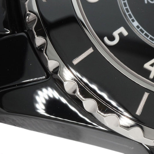 CHANEL Watches Quartz H5695 Ceramic, Ceramic Silver J12 1.3" Ceramic black dial Women Used Authentic