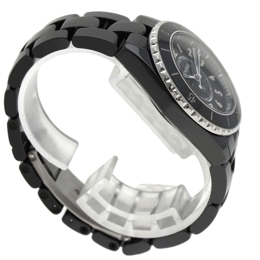 CHANEL Watches Quartz H5695 Ceramic, Ceramic Silver J12 1.3" Ceramic black dial Women Used Authentic