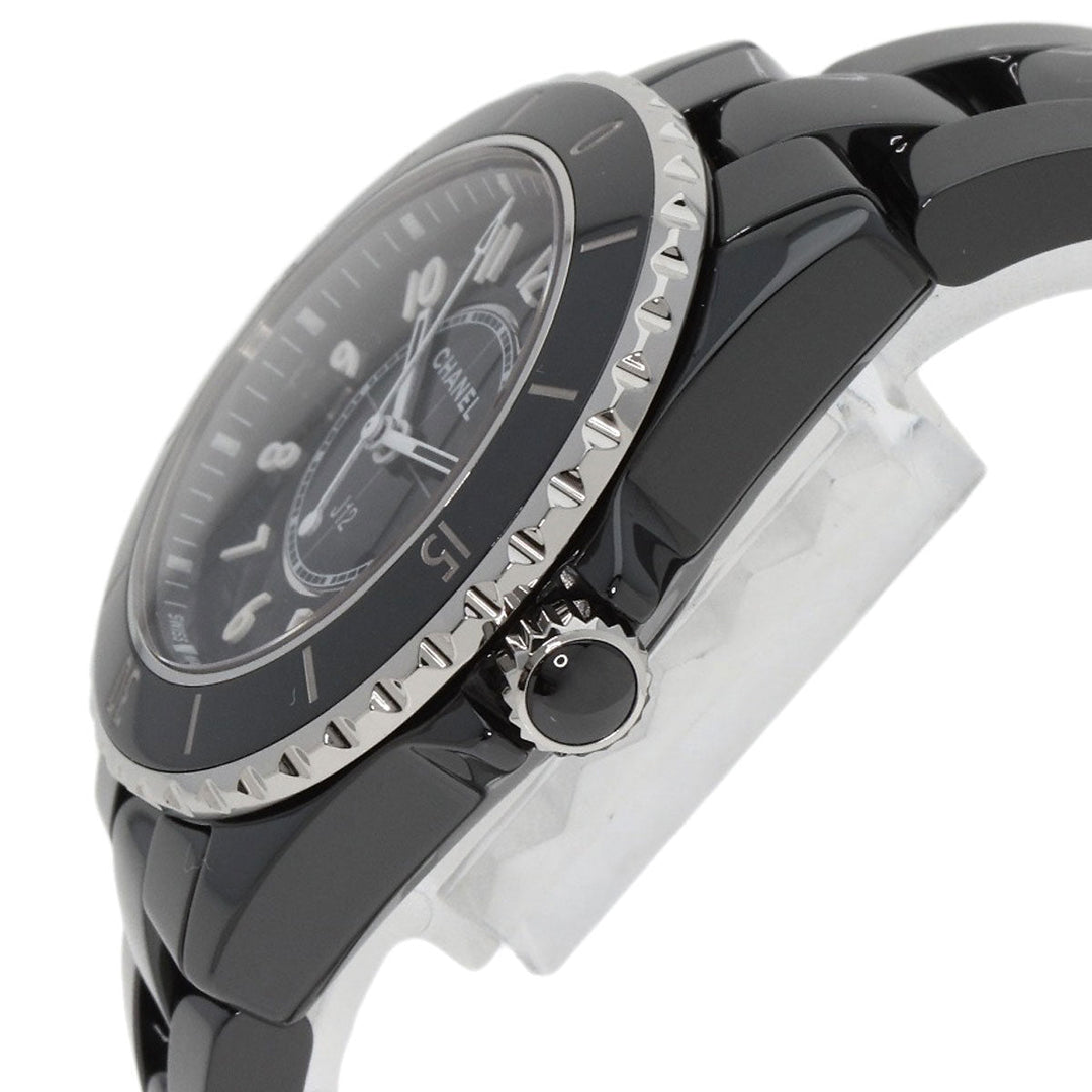 CHANEL Watches Quartz H5695 Ceramic, Ceramic Silver J12 1.3" Ceramic black dial Women Used Authentic