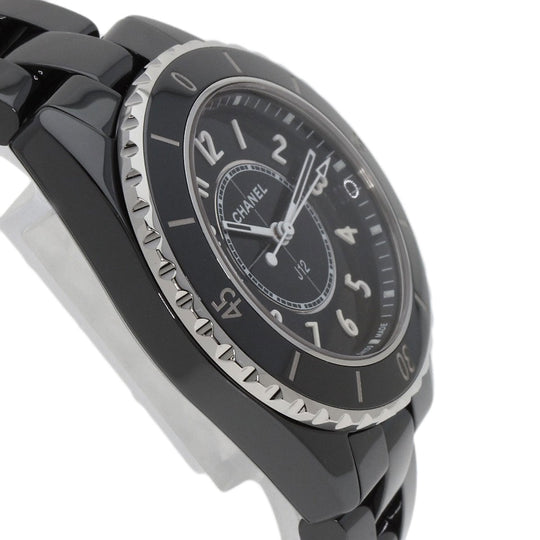 CHANEL Watches Quartz H5695 Ceramic, Ceramic Silver J12 1.3" Ceramic black dial Women Used Authentic