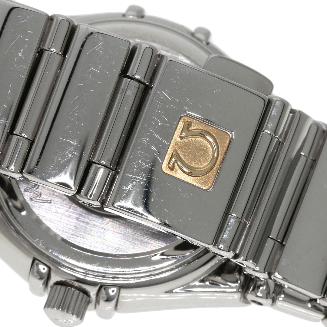 OMEGA Watches Quartz 1465.71 Stainless Steel, Stainless Steel, Diamond Silver Constellation Bezel Diamond White shell dial Women Used Authentic