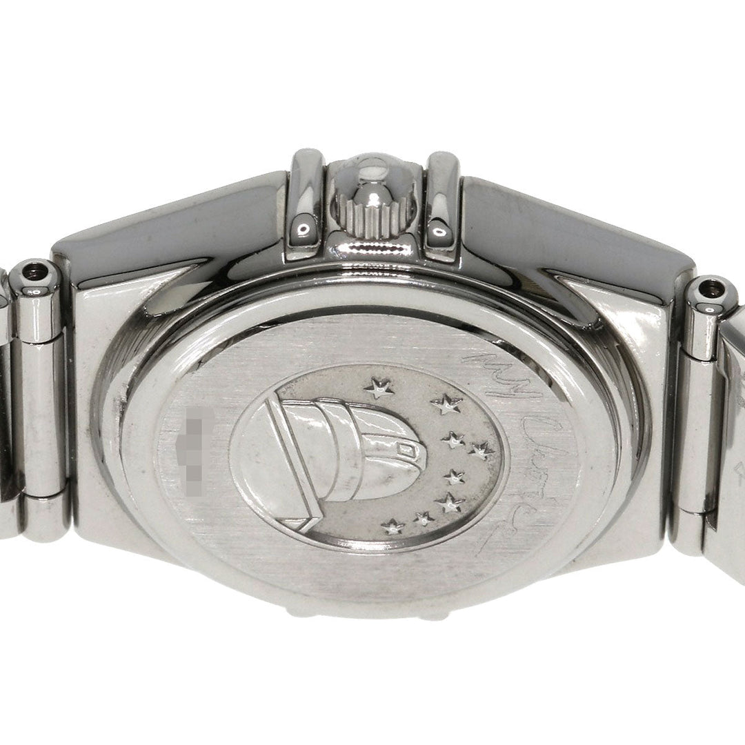 OMEGA Watches Quartz 1465.71 Stainless Steel, Stainless Steel, Diamond Silver Constellation Bezel Diamond White shell dial Women Used Authentic