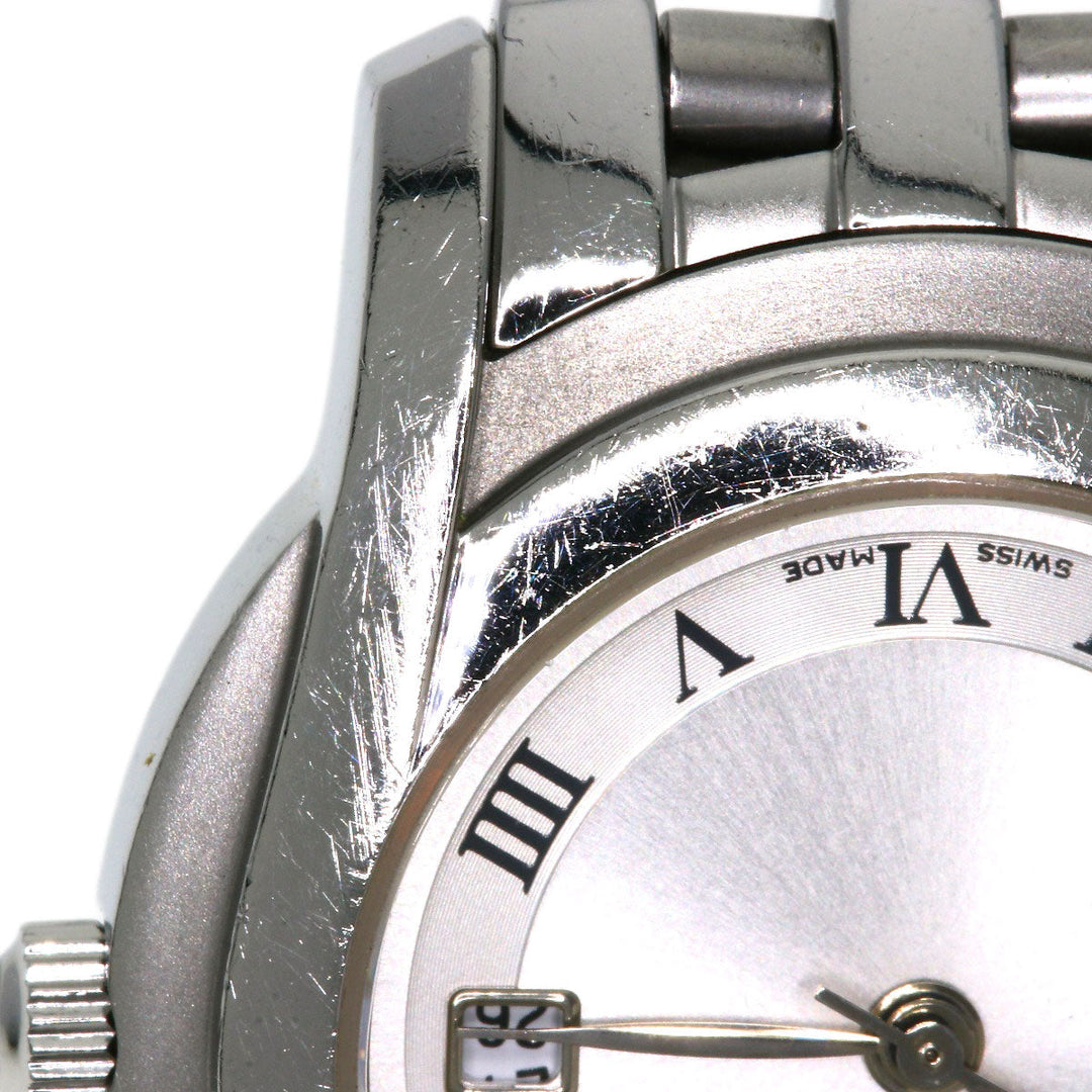 GUCCI Watches Quartz 5500L Stainless Steel , Stainless Steel Silver Round face Silver dial Women Used Authentic