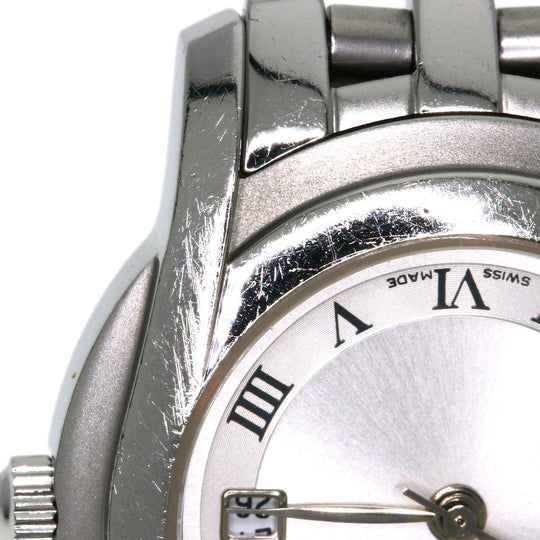 GUCCI Watches Quartz 5500L Stainless Steel , Stainless Steel Silver Round face Silver dial Women Used Authentic