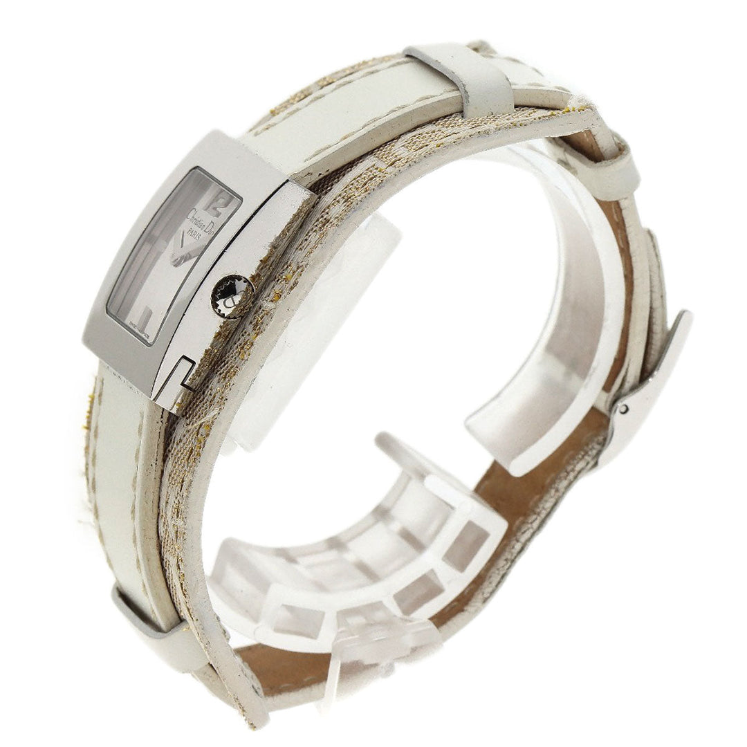Christian Dior Watches Quartz D78-109 Stainless Steel, Leather Silver Maris Silver dial Women Used Authentic