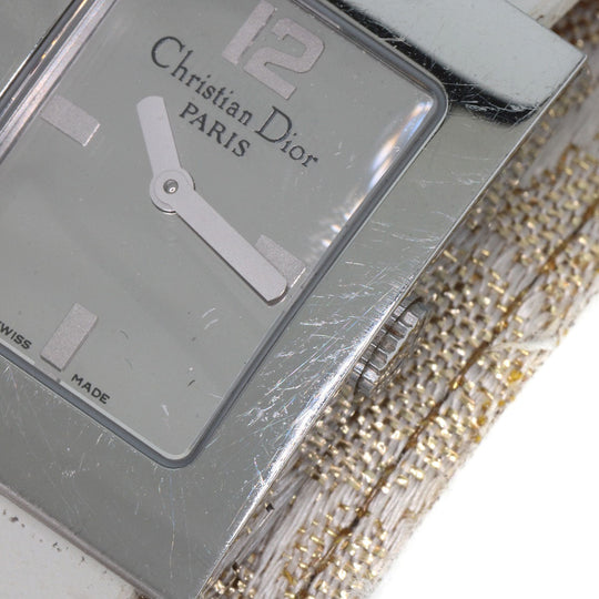 Christian Dior Watches Quartz D78-109 Stainless Steel, Leather Silver Maris Silver dial Women Used Authentic