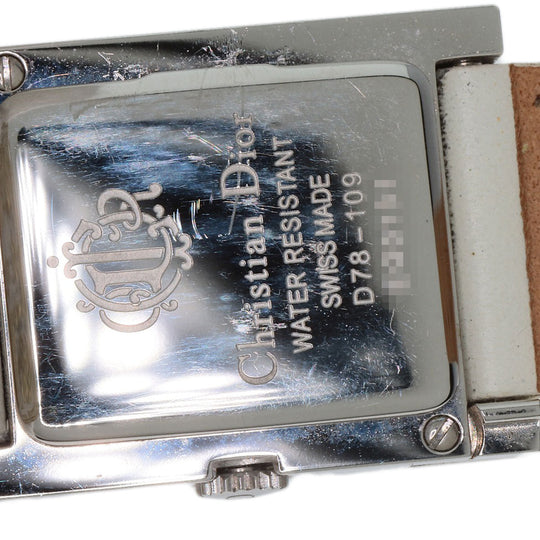 Christian Dior Watches Quartz D78-109 Stainless Steel, Leather Silver Maris Silver dial Women Used Authentic