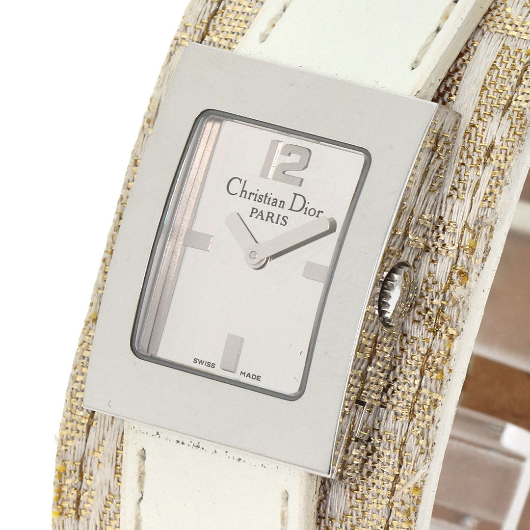 Christian Dior Watches Quartz D78-109 Stainless Steel, Leather Silver Maris Silver dial Women Used Authentic