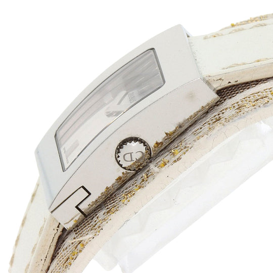 Christian Dior Watches Quartz D78-109 Stainless Steel, Leather Silver Maris Silver dial Women Used Authentic