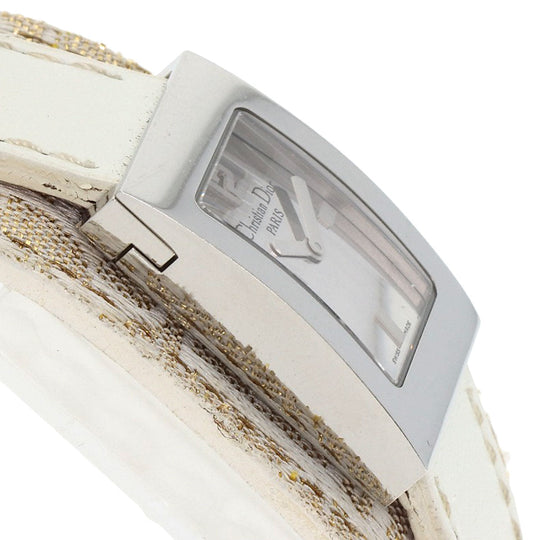 Christian Dior Watches Quartz D78-109 Stainless Steel, Leather Silver Maris Silver dial Women Used Authentic