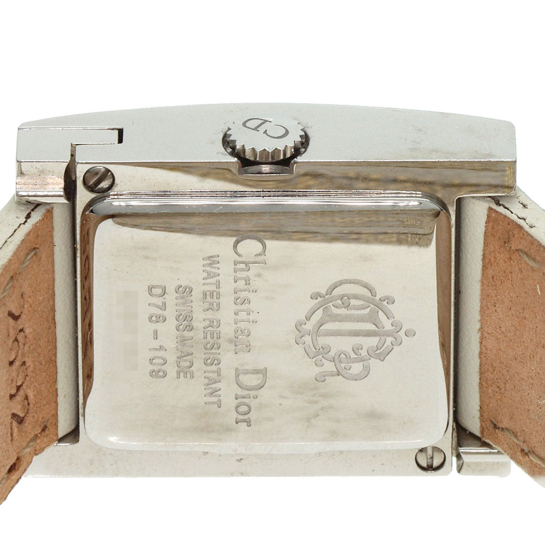 Christian Dior Watches Quartz D78-109 Stainless Steel, Leather Silver Maris Silver dial Women Used Authentic