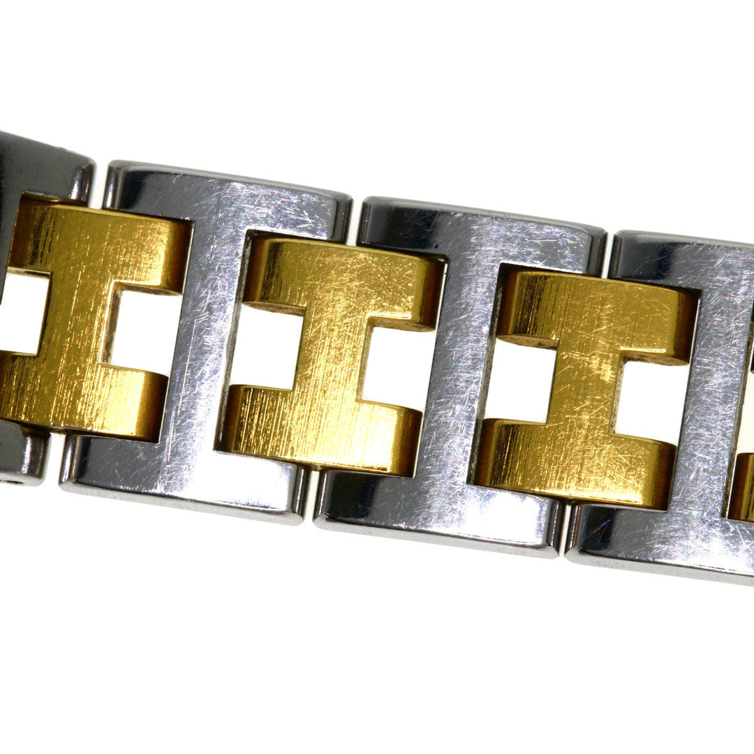 HERMES Watches Quartz Stainless Steel , SSxGP gold Clipper Ivory dial Women Used Authentic