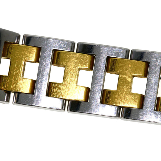 HERMES Watches Quartz Stainless Steel , SSxGP gold Clipper Ivory dial Women Used Authentic