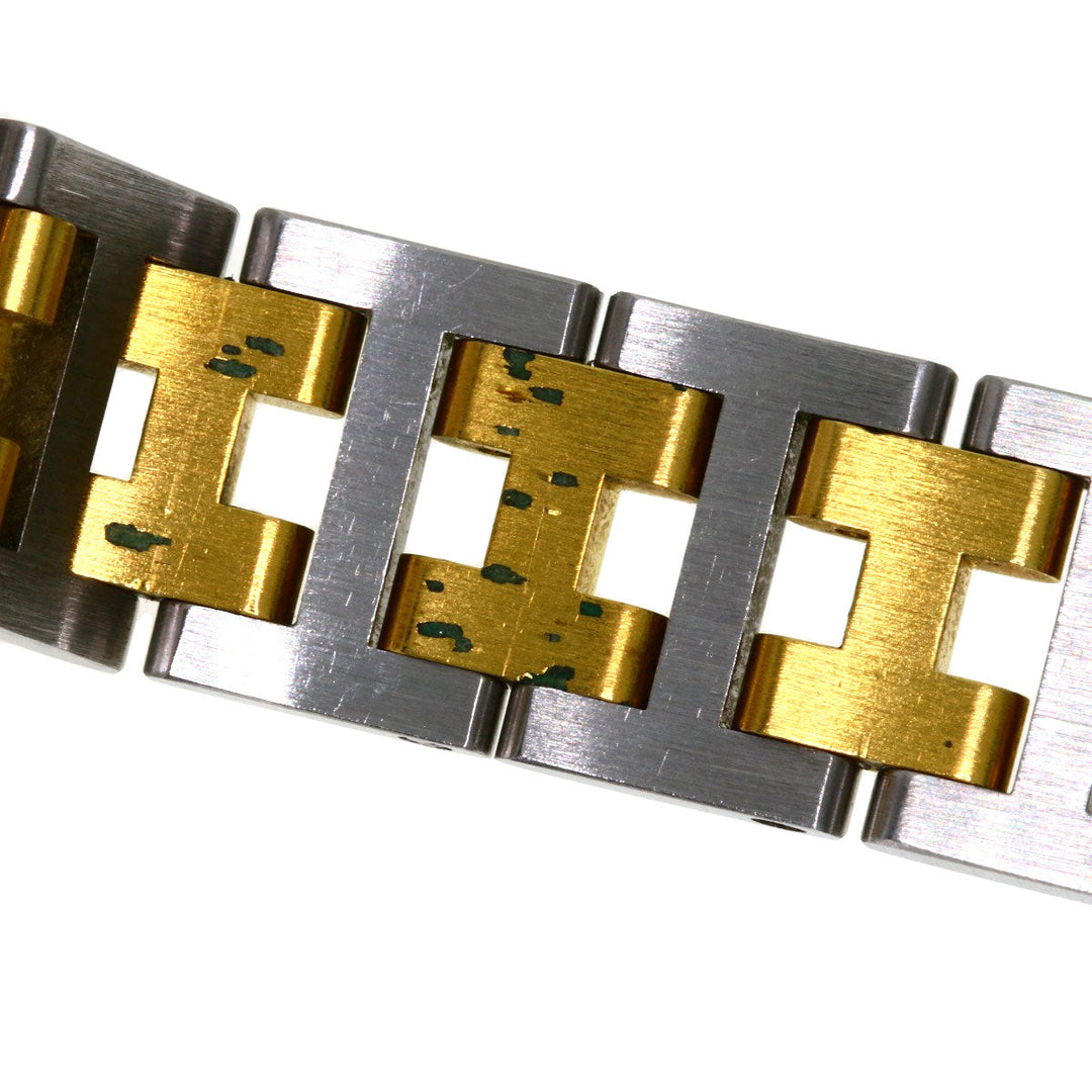 HERMES Watches Quartz Stainless Steel , SSxGP gold Clipper Ivory dial Women Used Authentic