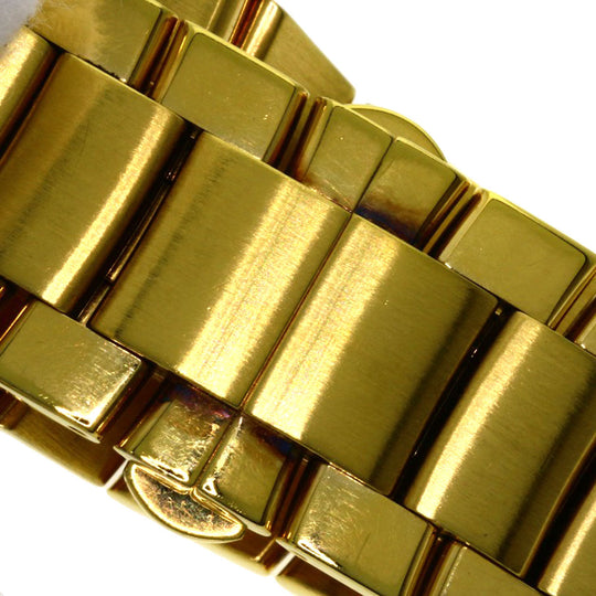 GUCCI Watches Quartz 8500L Gold Plated , Gold Plated gold Square face white dial Women Used Authentic