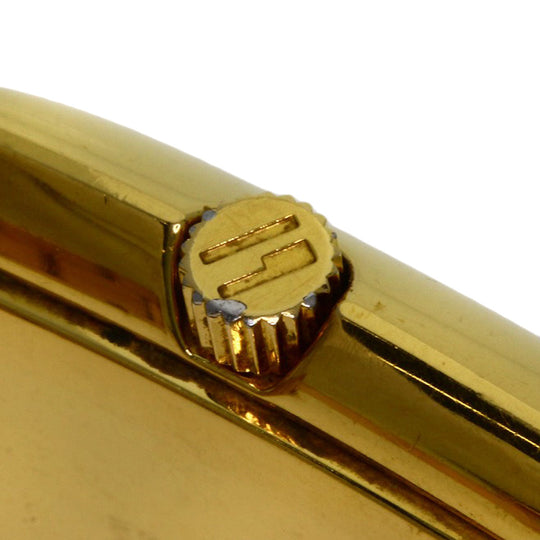 GUCCI Watches Quartz 8500L Gold Plated , Gold Plated gold Square face white dial Women Used Authentic