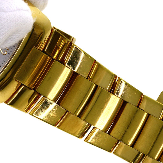 GUCCI Watches Quartz 8500L Gold Plated , Gold Plated gold Square face white dial Women Used Authentic