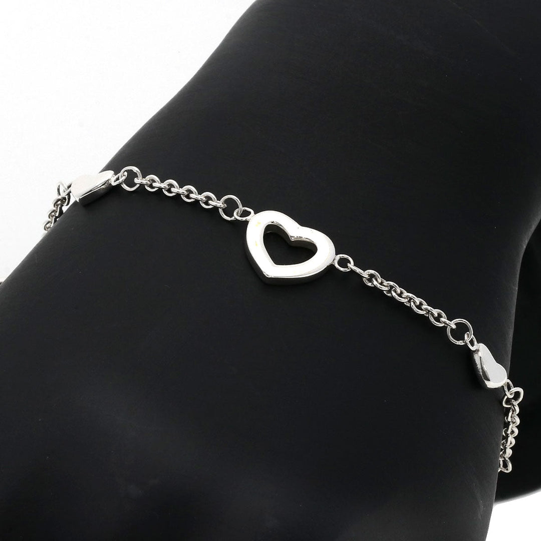 TIFFANY&Co. bracelet SV Silver multi heart Women Used Authentic