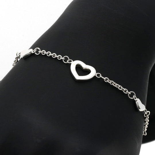 TIFFANY&Co. bracelet SV Silver multi heart Women Used Authentic