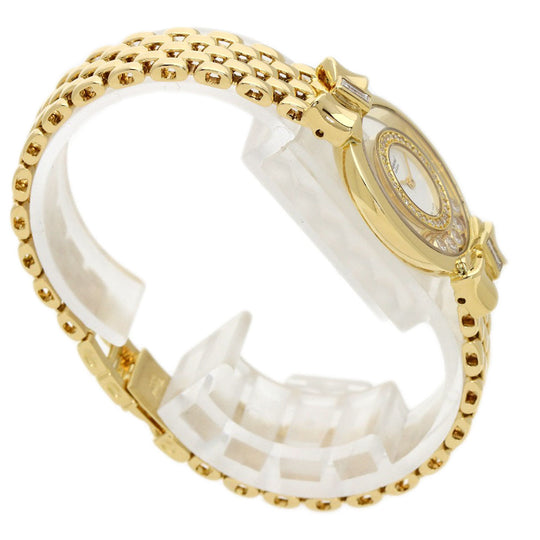 Chopard Watches Quartz 20/5512 18K Yellow Gold gold Happy Diamonds Ribbon with Pin white dial