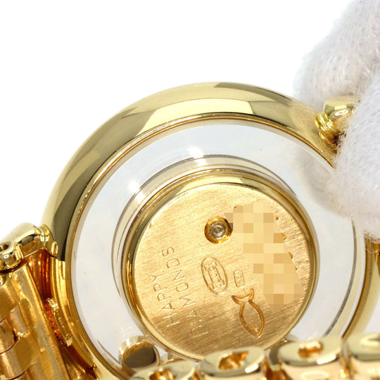 Chopard Watches Quartz 20/5512 18K Yellow Gold gold Happy Diamonds Ribbon with Pin white dial