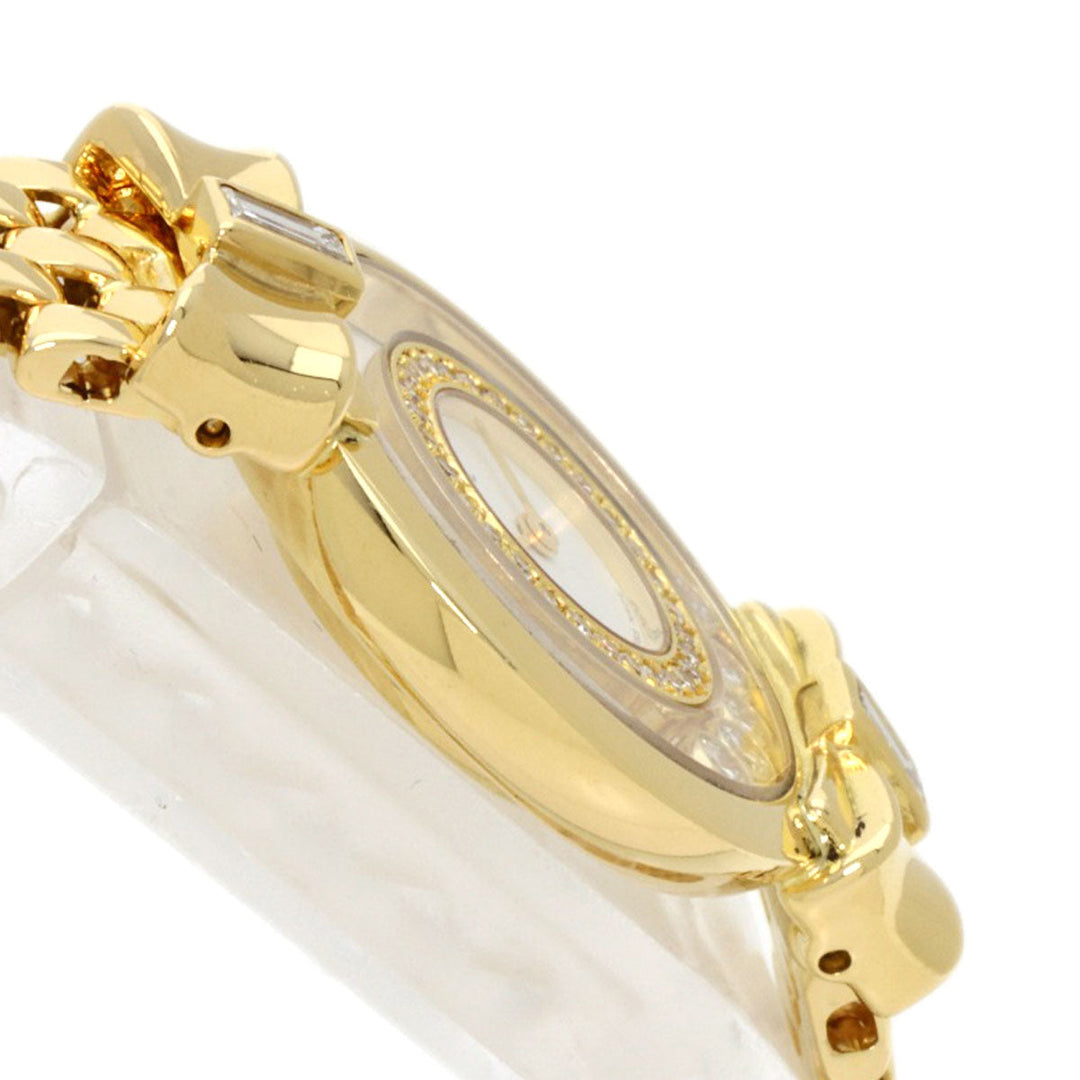 Chopard Watches Quartz 20/5512 18K Yellow Gold gold Happy Diamonds Ribbon with Pin white dial