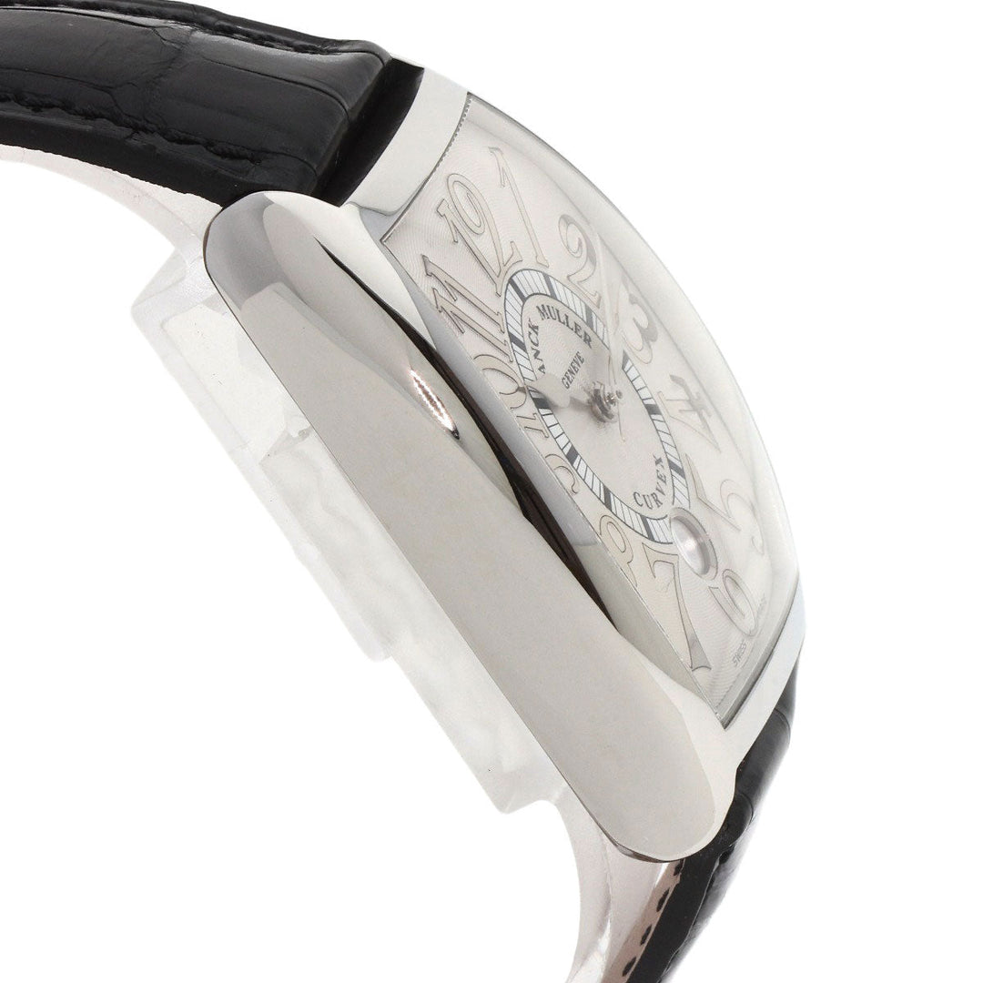 FRANCK MULLER Watches Mechanical Automatic 7851SCDTREL Stainless Steel, Leather Silver Tonneau Curvex Relief Date Silver dial mens Used Authentic