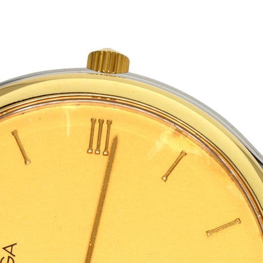 OMEGA Watches Quartz Stainless Steel , SSxGP gold De Ville gold dial mens Used Authentic