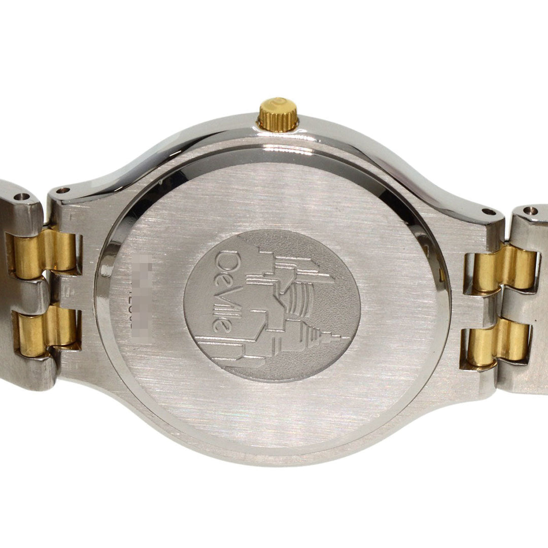 OMEGA Watches Quartz Stainless Steel , SSxGP gold De Ville gold dial mens Used Authentic