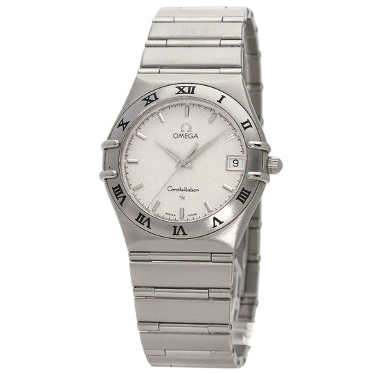 OMEGA Watches Quartz 1512.30 Stainless Steel , Stainless Steel Silver Constellation Ivory dial mens Used Authentic