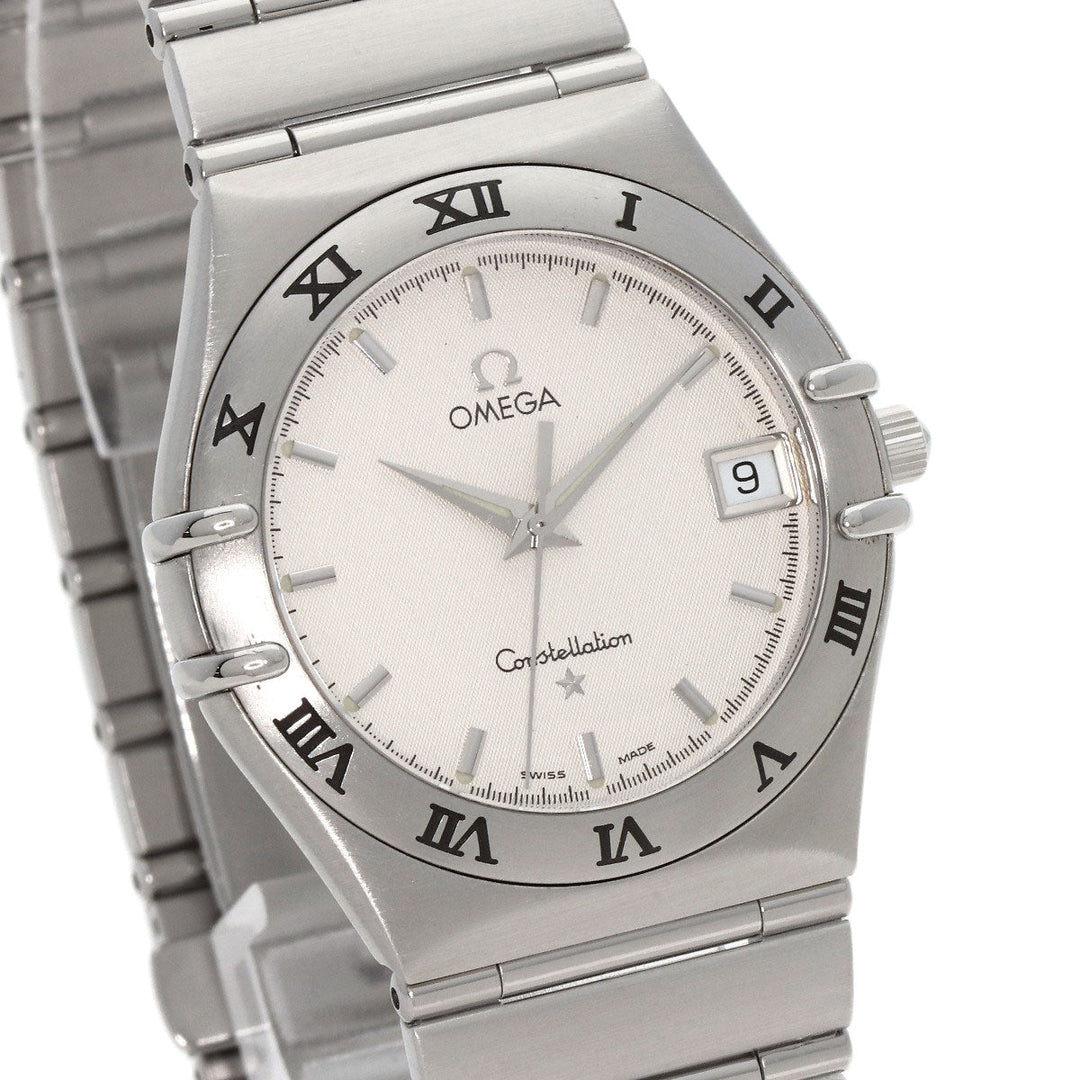 OMEGA Watches Quartz 1512.30 Stainless Steel , Stainless Steel Silver Constellation Ivory dial mens Used Authentic