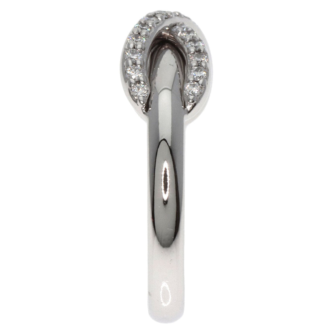 TIFFANY&Co. Ring K18WG Silver Infinity Diamond Women Used Authentic