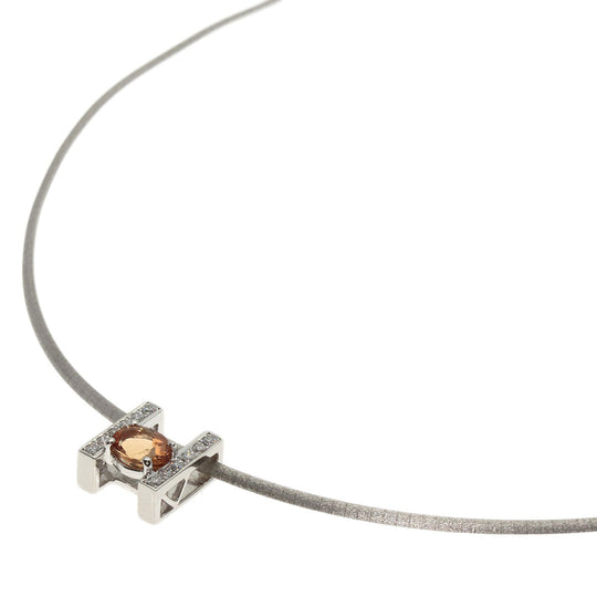 TASAKI Necklace K18WG Silver Imperialtopaz